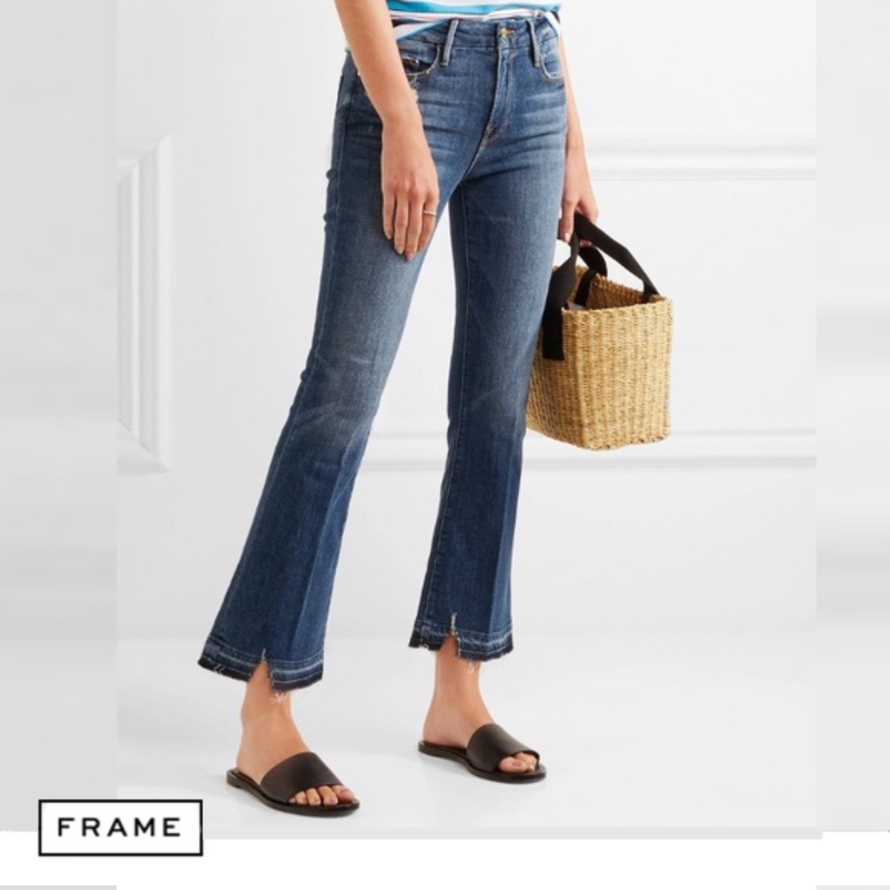 Frame - Le Crop Mini Boot Released Hem in Roberts